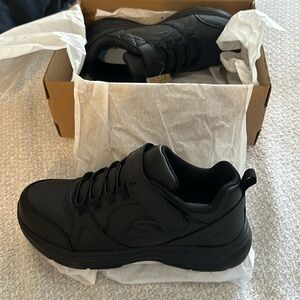 Skechers kids black sneakers